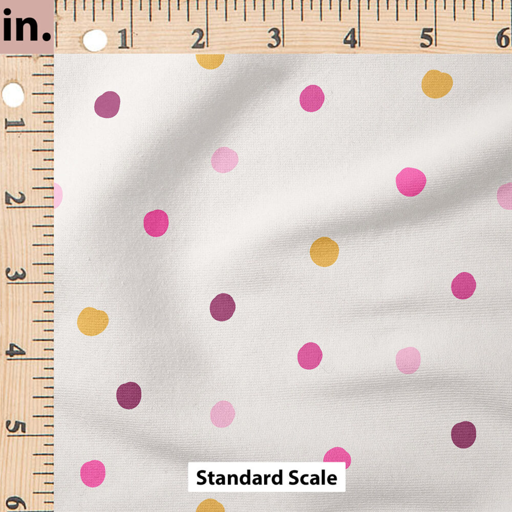 Ruler Scale for Polka Dots (Purple on Cream) by Ashes + Ivy